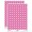 Hot Pink, variant on Ladybug Drawing 200+ Round Stickers - Brown - Matte Finish - 0.50" Size