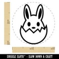 thumbnail image 2 of Easter Bunny Hatching Egg Shell Self-Inking Rubber Stamp Ink Stamper - Green Ink - Mini 1/2 Inch, 2 of 7