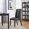 thumbnail image 4 of Modway Baron 20.5" Solid Rubberwood and Vegan Leather Dining Chair in Black, 4 of 4