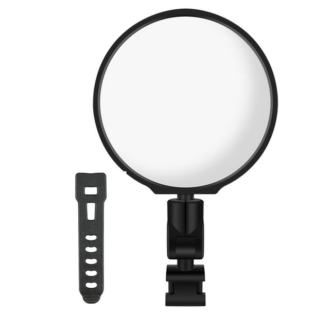 Espejo retrovisor Espejo de bicicleta, espejo retrovisor convexo de gran angular para bicicletas de carretera, espejo retrovisor giratorio irrompible para manillar de bicicleta de seguridad