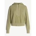 thumbnail image 5 of Free Assembly Women’s and Women's Plus Cropped Pullover Hoodie Sweatshirt, Sizes XS-4X, 5 of 5
