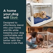 Diggs Revol Medium Dog Crate, Charcoal - Portable Travel Dog Crate with Collapsible Kennel Walls