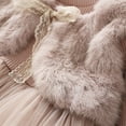 thumbnail image 5 of URMAGIC 1-7 Years Little Girls Winter Rib Long Sleeve Dress Toddler Kids Casual Party Tulle Princess Dresses With Fleece Waistcoat, 5 of 11