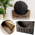 thumbnail image 3 of Wooden Hat Holder Display Stand Baseball Organizer For Father's Day Gif Nice ьт, 3 of 8