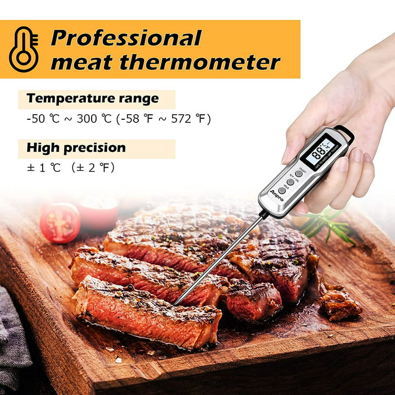Digital Meat Thermometer with Probe for Oven / Grill / Barbecue / Fryer /  Smoker