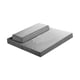 thumbnail image 5 of Meditación Conjunto de cojines de meditación Bordado de almohada multipropósito Elegante Cojín de plegable para sentarse en el piso para el hogar Gris, 5 of 8