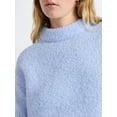 thumbnail image 4 of Free Assembly Women's Mock Neck Wedge Sweater with Short Sleeves, Sizes XS-XXL, 4 of 5