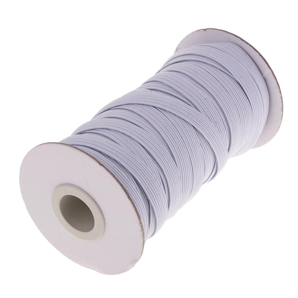 2x elastic white 2m x 10mm, rubber band, hem strap, hatch rubber, trouser  rubber