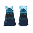 thumbnail image 7 of Lsque Open-Mouthed Shark Pattern Summer Dresses for Women – Sleeveless T-Shirt Swing Sundress, Perfect for the Beach and Casual Days, 7 of 7