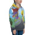 thumbnail image 3 of Wobbly Life Kids Pullover Hoodies 3d Print Hooded Sweatshirt With Packet For Boys Girls, 3 of 8