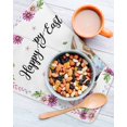 thumbnail image 3 of Happy Easter Kitchen Dish Towels for Drying Dishes Set of 2, Cute Rabbits Eggs Daisy Flowers Plants Watercolor Waffle Weave Microfiber Hand Tea Bathroom Towels Quick Dry & Absorbent Towel 12x12, 3 of 7