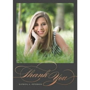 Classic Script Graduation Thank You Card