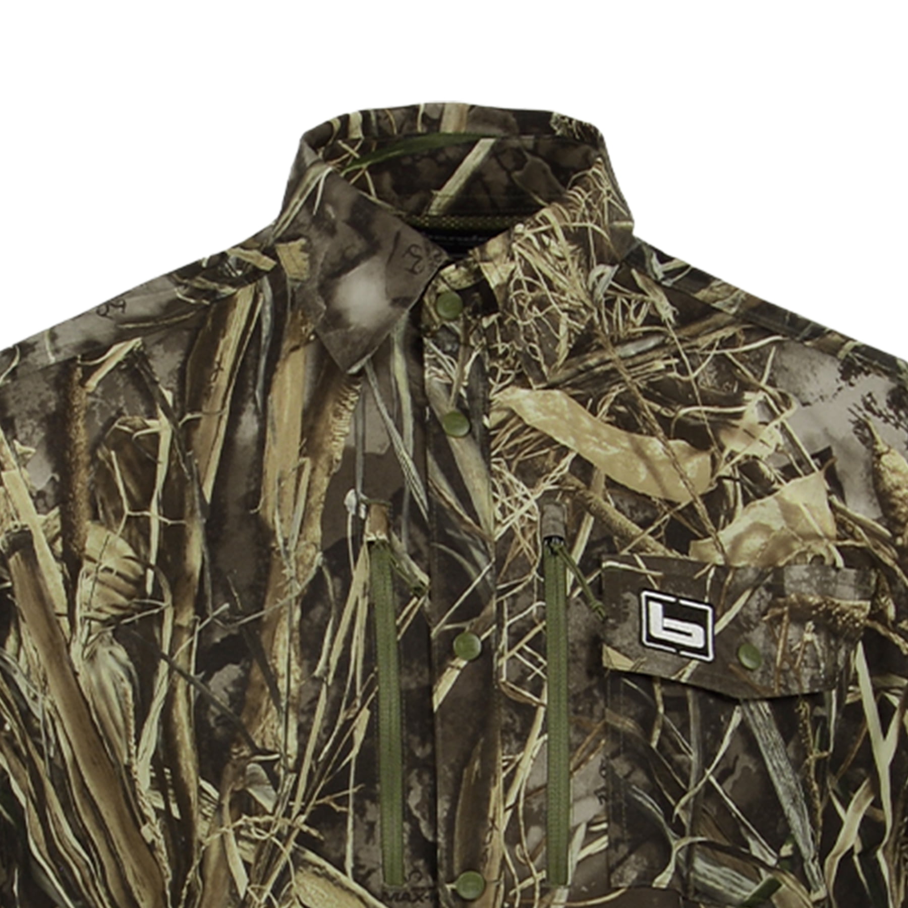 BANDED Men's Badlander Lightweight Short Sleeve Hunting Shirt, Color: MAX7, Size: L