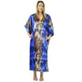 thumbnail image 3 of Up2date Fashion Satin Caftan in Midnight Floral Breeze Print, One Size, Style Caf-27, 3 of 3
