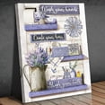 thumbnail image 4 of HFDF Farmhouse Bathroom Decor Wall Art Cute Bathroom Sign Poster Country Bathroom Pictures for Wash Your Hands Rustic Wall Canvas Print Painting for Bathroom Decor Purple 16x24inch Framed, 4 of 7