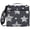 Black White Stars, variant on Purple Heart Bow Printed Zipper Binder with Handle&Shoulder Strap 2 inch 3 Ring 500 300 Sheet Capacity File Folder Organizer