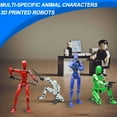 thumbnail image 5 of Titan 13 T13 Action Figure Accessories Set 3D Printed Titans Multi Jointed Poseable Action Figure Toys Figuras With Weapons (Blue), 5 of 7