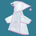 thumbnail image 2 of kpoplk Kids Rain Suit Toddler Hooded Rainsuit Poncho Full Body One Piece Coveralls Raincoat for Girls and Boys 1-7 Years(Light Pink,4-5 Years), 2 of 7
