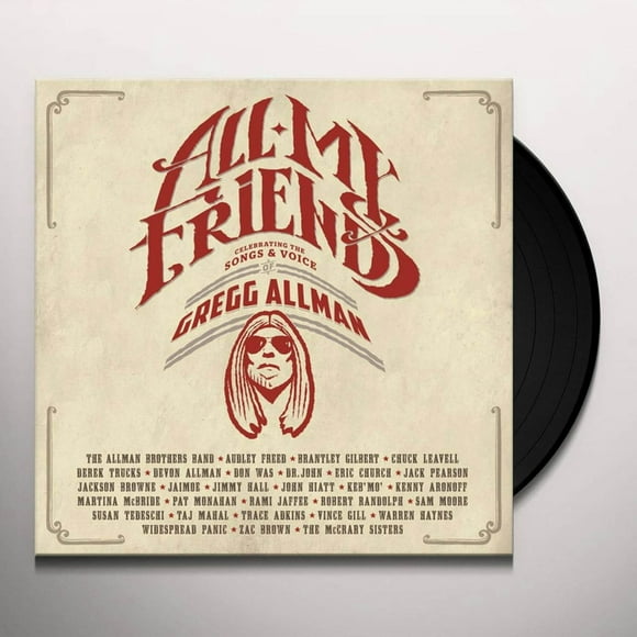 Artistes Variés Tous Mes Amis: Célébrant les Chansons et la Voix de GREGG ALLMAN (Vinyle Or Exclusif & INSERT de Passe-Partout) (LP/Vinyle)