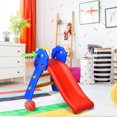 thumbnail image 6 of Infans 2 Step Children Folding Slide w/ Basketball Hoop For Kids Indoor & Outdoor, 6 of 7