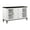 Brown+White, variant on Smooth Metal Rail Lift Top / Coffee Table with 2 Storage Compartments in Black
