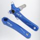 thumbnail image 4 of Cigüeñal de bicicleta, manivela de aleación de aluminio de alta resistencia conjunto de manivela Integral 8 9 10 11 s de manivela de Blue_34T Macarena Brazo de manivela de bicicleta plegable, 4 of 7