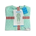 thumbnail image 2 of Carter's Infant/Toddler Girl's 1 Piece 2 Way Zipper Snap Footed Fleece Sleepwear (Mint Unicorn, 18M), 2 of 2