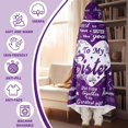 thumbnail image 6 of Birthday Gifts for Sister,Sister Birthday Gifts Sherpa Wearable Blanket Hoodie,Gifts for Sisters from Sisters Adult,Sister Gifts from Sisters/Brother,Sister Purple Double Hooded Blanket,70.8" X 47.3", 6 of 6