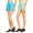 AQUA/MINT, variant on TheLovely Ladies Nylon 12" One Size Spandex Leggings Bike Short Tights (12" Length)