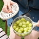 thumbnail image 1 of Cesta de Drenaje de Frutas con Tapa, Recipiente para Lavar Verduras, Colador de Limpieza con Asa Plegable, Cajón para Verduras para Refrigerador, Cajas de Cocina, 1 of 4