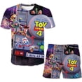 thumbnail image 1 of Disney Toy Story 4 ropa para niño niña niños verano manga corta dibujos animados Anime 3D estampado adolescentes camisetas Tops pantalones cortos conjunto 4-14y13-14T Gao Jinjia LED, 1 of 2