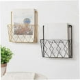 thumbnail image 5 of Wall Mounted Newspaper Holder Newspaper Shelf Storage Rack Black Draw, 5 of 5