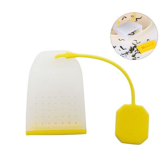 NICEXMAS Reusable Silicone Tea Infuser Food Grade Yellow Suitable for Tea Party