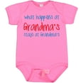 thumbnail image 3 of Inktastic What Happens at Grandma's Boys or Girls Baby Bodysuit, 3 of 5