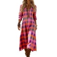 thumbnail image 6 of Vetsdori Party Maxi Dresses for Women Muumuu Dresses Holiday Loose V-Neck Full Sleeves,Long Evening Gown Juniors Dress Graphic, 6 of 6