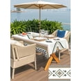 thumbnail image 5 of Outdoor Tablecloth with Umbrella Hole for Patio/Picnic/Party/Camping, Beige Boho Waterproof Table Cloth Rectangle Table Cover Washable, Vintage Ethnic Tribe Abstract Art Retro (60"x 102"), 5 of 8