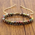 thumbnail image 6 of Bohemian Style Handcrafted Natural Stone Bracelet for Women | Multi-Color 4mm Beads with Golden Accents | Adjustable, Versatile Fashion Accessory for Daily Wear & Vacation | All-Season Comfort and, 6 of 26