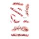thumbnail image 2 of Halloween Decor Halloween Decorations Halloween Horror Bloodstains Scar Tattoos, 2 of 2