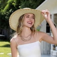 thumbnail image 2 of Chapeau Fedora Chapeau Rigide avec Visière Rétractable Chapeau de Camping pour Femmes Chapeaux pour Femmes Chapeaux pour Femmes Chapeau de Plage pour Femmes Chapeau Extérieur pour Femmes Sombrero Imperméable Été Fedora Grand Bord Chapeau de Soleil, 2 of 4