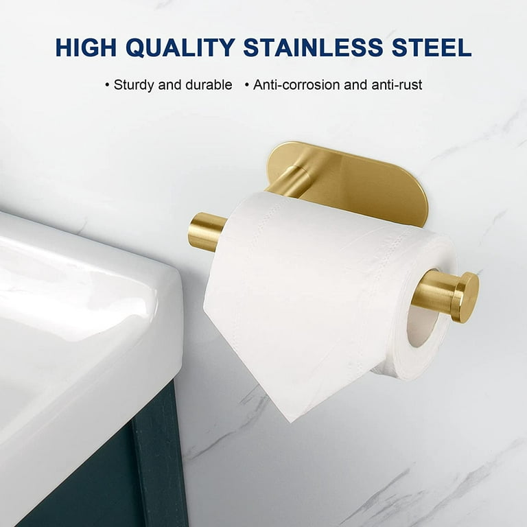 NearMoon Standing Paper Towel Holder, Kitchen Roll Brushed Gold