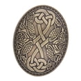 thumbnail image 2 of Broche de metal retro jinwen con patrón medieval Color Bronce, 2 of 8