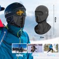 thumbnail image 2 of uds pasamontañas de invierno máscara de esquí para hombres y mujeres, máscara facial térmica a prueba de viento bufanda para clima frío para ciclismo esquí escalada, 2 of 7