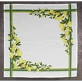 thumbnail image 2 of Vargottam Luxury Collection Dinner Table Linen Dcor Cotton Napkin Printed Fabric Reusable Napkins Set Of 12, 20 X 20 - Lemon, 2 of 6
