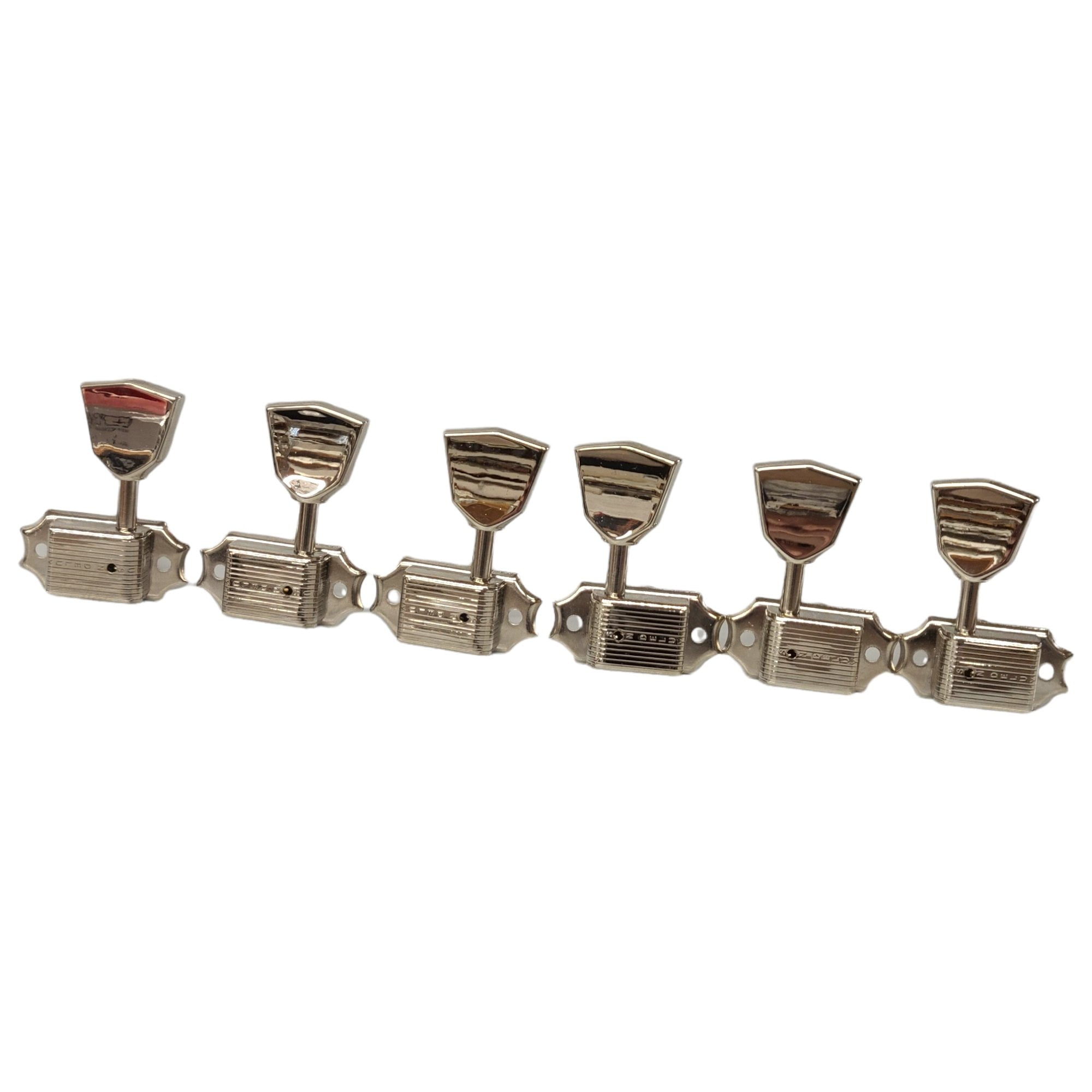 Kluson 3 Per Side Deluxe Series Tuning Machines Metal Tulip Keys Standard Post