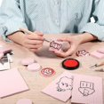 thumbnail image 5 of 18 Pieces Rubber Stamp Carving Blocks Pink Soft Linoleum Blocks Carving Blocks Kit for Stamp Soft Rubber Crafts, 5 of 5
