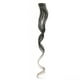 thumbnail image 1 of Zhuge Extensiones de cabello de colores, 6 piezas, 18 pulgadas, clip en un solo color arcoíris, resaltado para fiesta, postizo sintético largo ondulado para mujeres, blanco y negro, 1 of 2