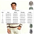 thumbnail image 3 of ClodeEU Men’s Long Sleeve Polos Casual Sweatshirts Tops, Striped Fashion Long Sleeve Pullover Tops, Big and Tall, Size S-3XL, 3 of 5