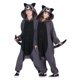 thumbnail image 1 of Disfraz de pijama Lifeye Racoons para adultos, color gris, talla L, 1 of 4