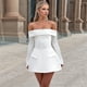 thumbnail image 4 of Vestido Mini para Mujer, con Hombros Descubiertos, Larga, Corte A, Vestido Formal Corto, para Fiesta y Club XS, 4 of 8