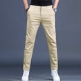 thumbnail image 5 of Ierhent Men's Slim Fit Workday Khaki Smart Flex Pants(,XL), 5 of 6